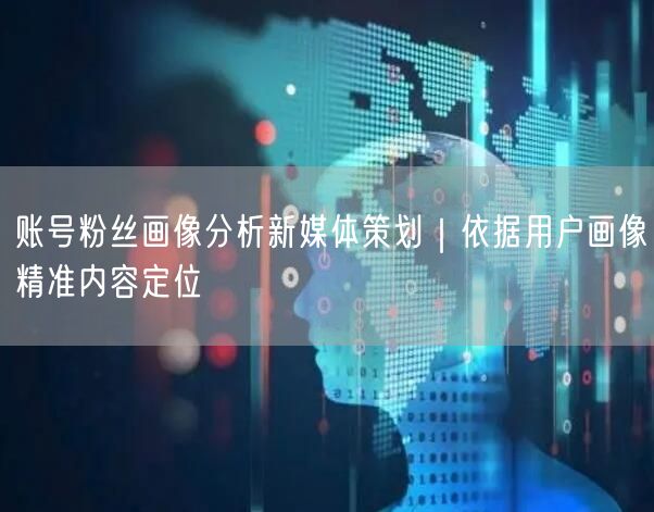 账号粉丝画像分析新媒体策划｜依据用户画像精准内容定位