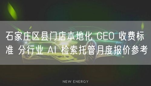 石家庄区县门店本地化 GEO 收费标准 分行业 AI 检索托管月度报价参考