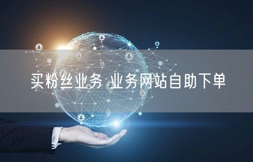 买粉丝业务 业务网站自助下单